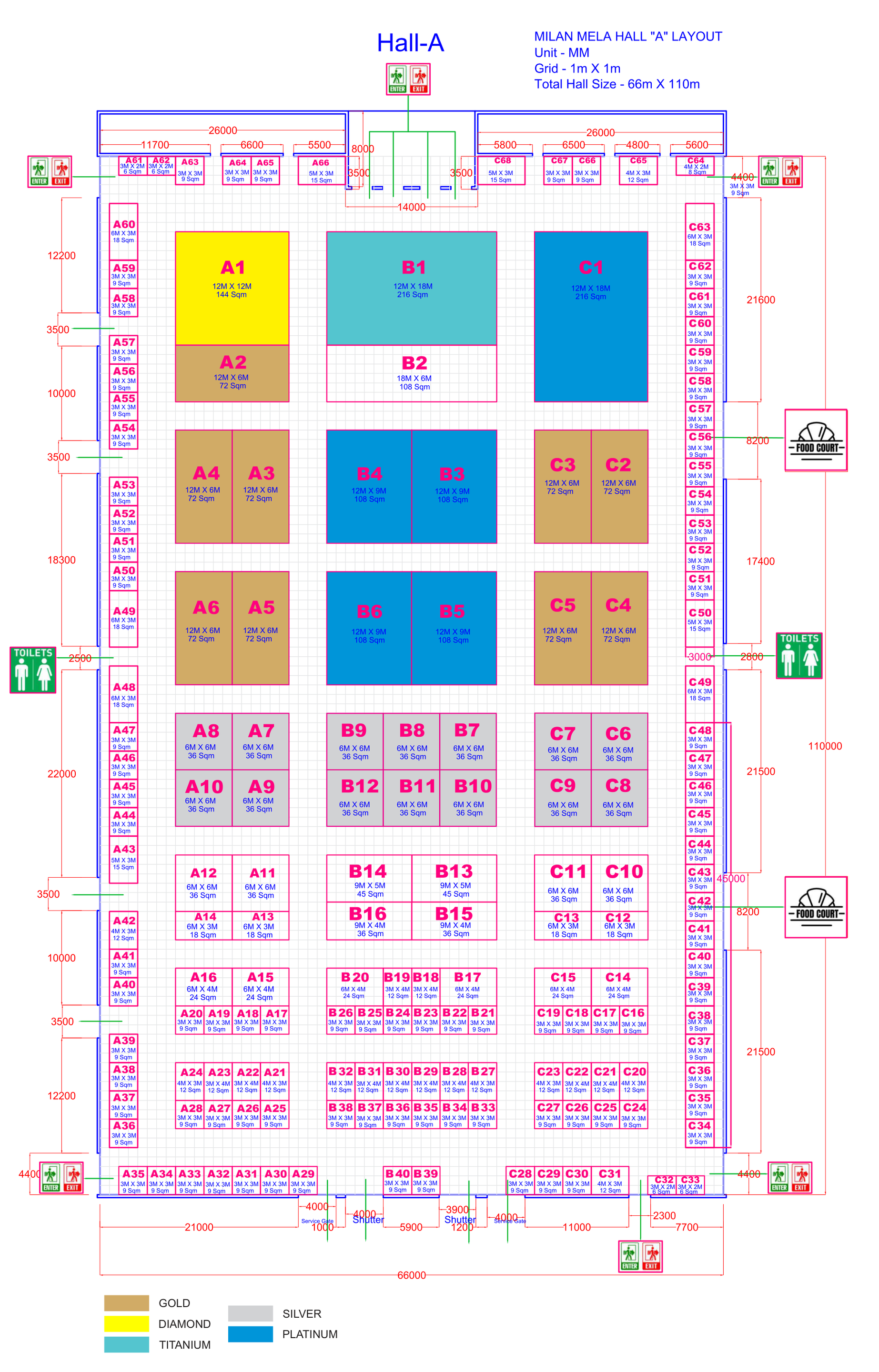 Milan Mela Hall A Layout
