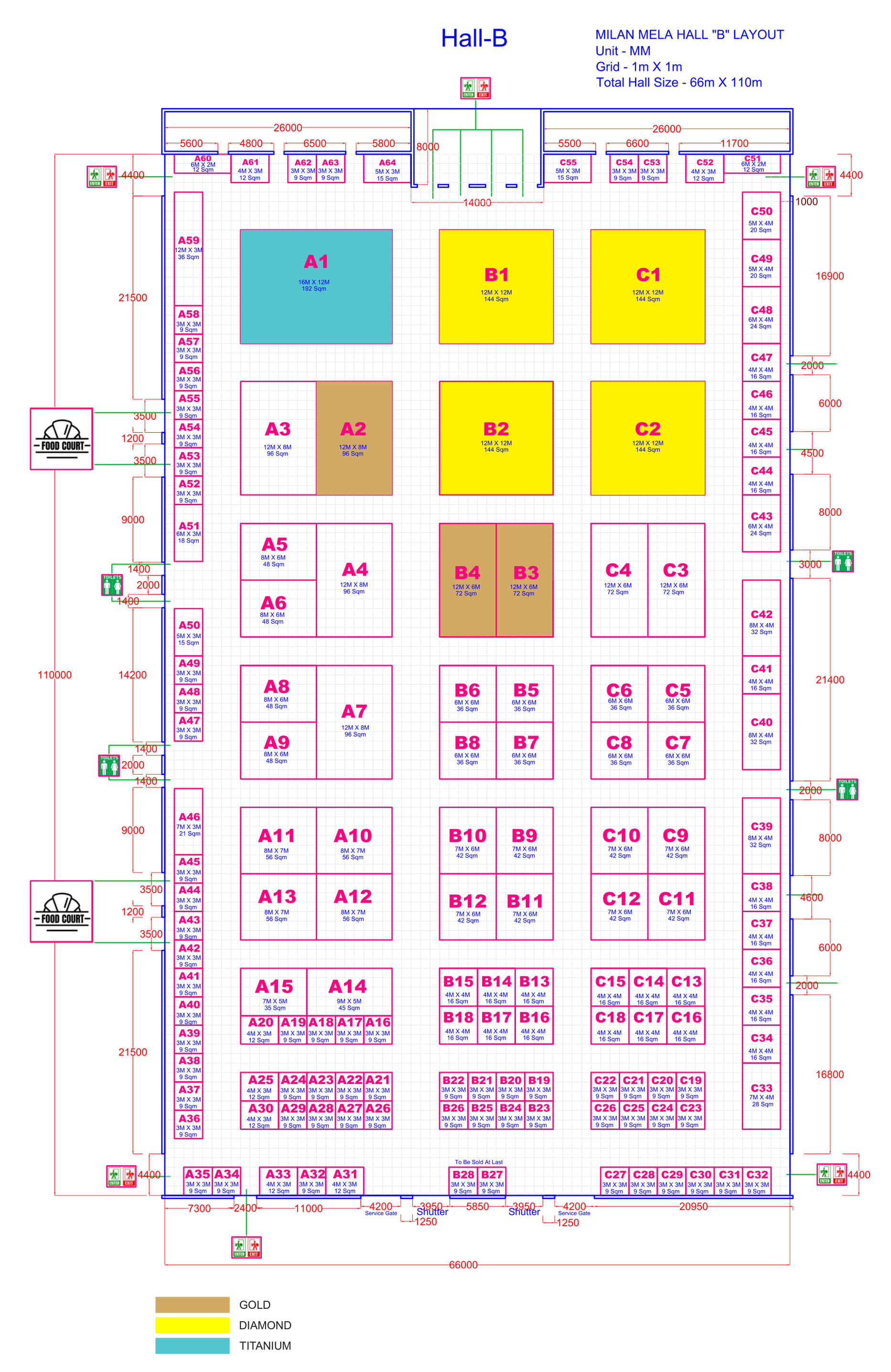 Milan Mela Hall B Layout